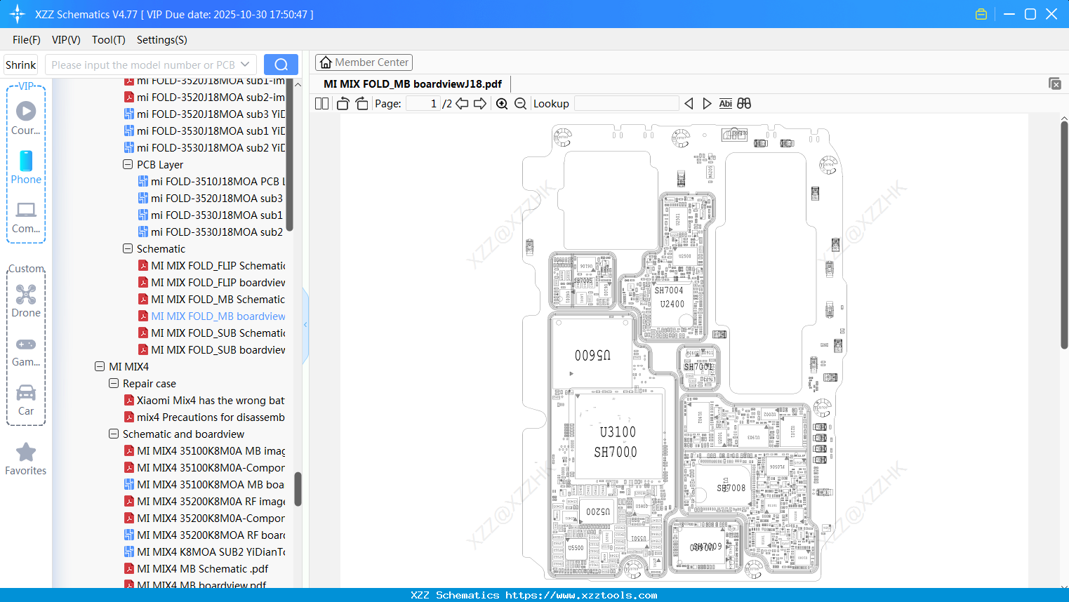 Xiaomi MI MIX FOLD_MB BoardviewJ18